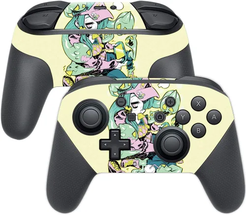 Miniatura 42 de MightySkins Skin compatible con Nintendo Switch Pro Controller - Alien Battle Funda protectora de vinilo duradera y única Fácil de aplicar