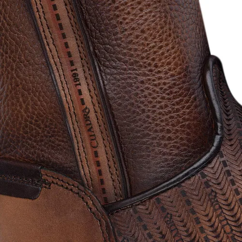 Miniatura 8 de Bota Cuadra para hombre en piel bovino con cremallera