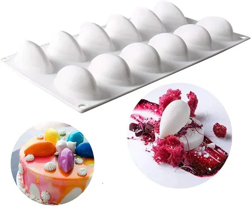 Miniatura 20 de OCPO KITCHEN Moldes de silicona para hornear pasteles de mousse, molde de postre francés para pastelería, chocolate, cupcake, molde de helado, molde
