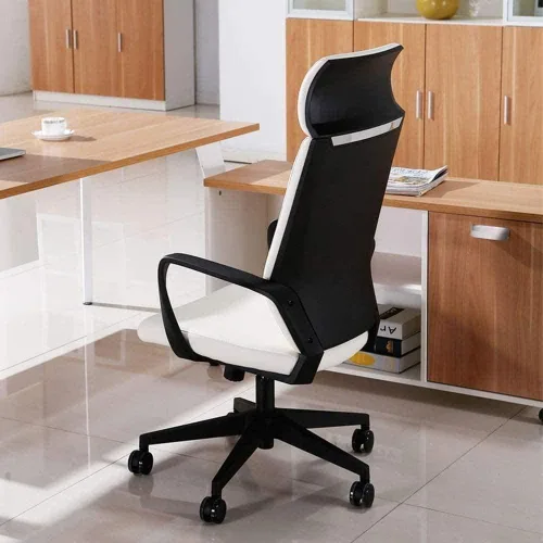 Silla de oficina ejecutiva de respaldo alto, silla de escritorio giratoria, diseño ergonómico, silla giratoria de oficina, cojín de oficina