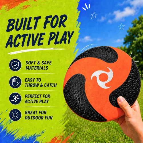 Miniatura 6 de Juego combinado deportivo 8 en 1 – Los mejores juegos familiares al aire libre para patio trasero con fútbol de espuma, discos voladores, anillos