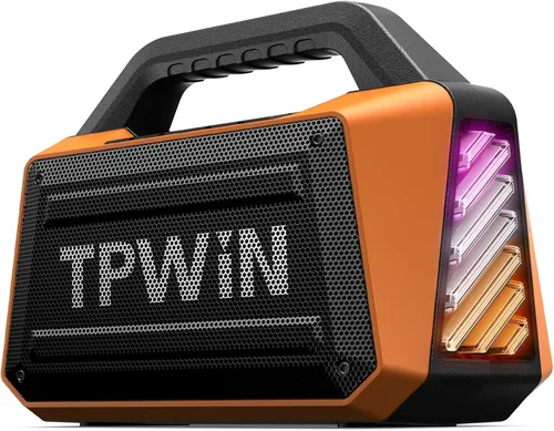 Miniatura 10 de Altavoz Bluetooth - Altavoces resistentes para exteriores de 80W, IPX6 impermeables, tiempo de reproducción de 20H, graves profundos, espectáculo
