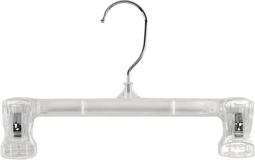 Miniatura 8 de NAHANCO 6010B - Percha de plástico para falda/holgura, 10 pulgadas, color negro (paquete de 200)