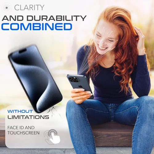 Miniatura 6 de ROXX NEO - Protector de pantalla japonés 9H 3D (paquete de 3) Cobertura de pantalla completa Para iPhone 16 Plus Más duro Más claro
