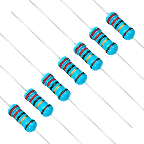 Miniatura 41 de Chanzon 50 piezas 1 W 10 Ω ohm Resistencia de película metálica fija de tolerancia 0.01 ±1% 10R MF Resistencias de agujero pasante con limitación