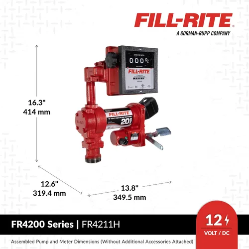 Miniatura 4 de Fill-Rite Bombas de Transferencia de Combustible de 12V y 20 GPM (Serie 4200)