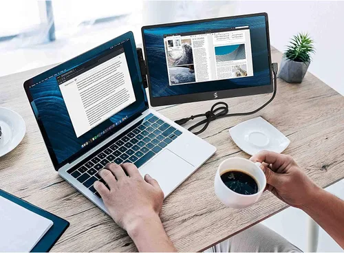 Miniatura 8 de SideTrak Monitor Portátil Giratorio de 12.5" para Laptop, Bisagra Giratoria Patentada, Extensor de Pantalla de Laptop Pantalla Dual FHD