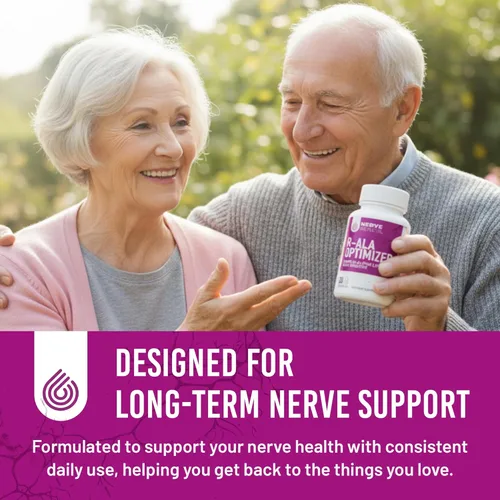 Miniatura 4 de NERVE RENEW Optimizer - Suplemento de apoyo nervioso - 30 cápsulas - 300 mg de ácido R-alfa lipoico estabilizado por cápsula - Absorción rápida