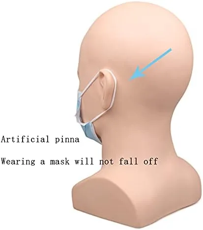 Miniatura 7 de Cabezas de maniquí para pelucas, cabeza de maniquí masculina para exhibición de máscara, cabeza de maniquí de hombre de espuma para pelucas