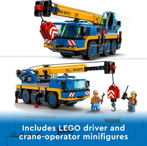 Miniatura 4 de Lego 60324 City Off-Road grúa, grúa y camión de juguete con ganchos, vehículo de juguete para construir para niños y niñas a partir de 7 años