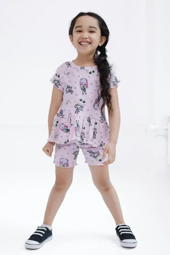 Miniatura 2 de Disney Conjunto de camiseta acanalada y pantalones cortos de ciclismo para recién nacidos a niños grandes (0-3 meses - 14-16)