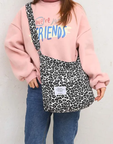 Miniatura 115 de Covelin - Bolsa de hombro informal de lona para mujer, estilo bohemio y retro, bolsa de mano, bolso cruzado, tamaño grande
