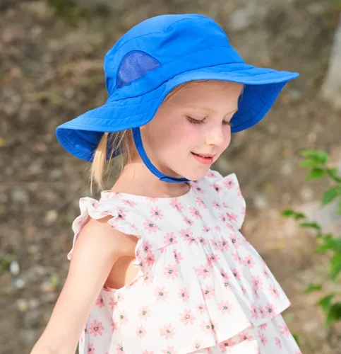 Miniatura 60 de Connectyle Sombrero de sol para niños y niñas, sombrero de pescador de ala ancha UPF 50+, sombrero de protección solar, sombrero transpirable