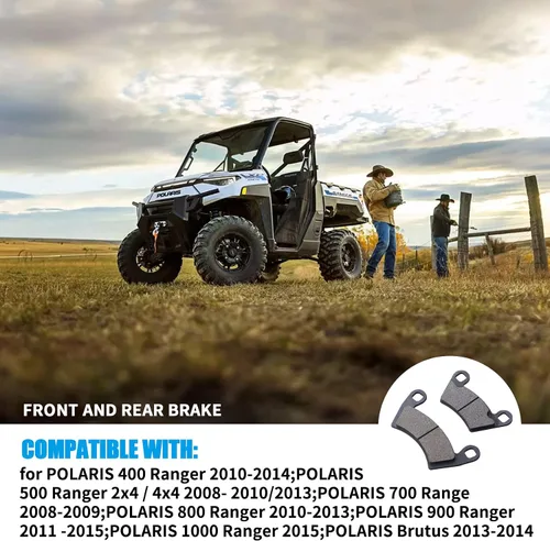 Miniatura 6 de JINGKE Pastillas de Freno Delantero y Trasero para Polaris Ranger 700/800/900 y RZR 900/800