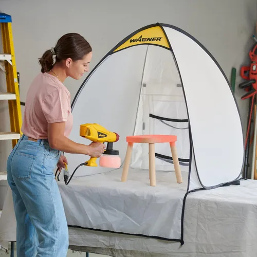 Miniatura 5 de Wagner Spraytech C900051 HomeRight - Refugio pequeño en aerosol para el hogar, cabina de pintura portátil para pintura en aerosol de bricolaje