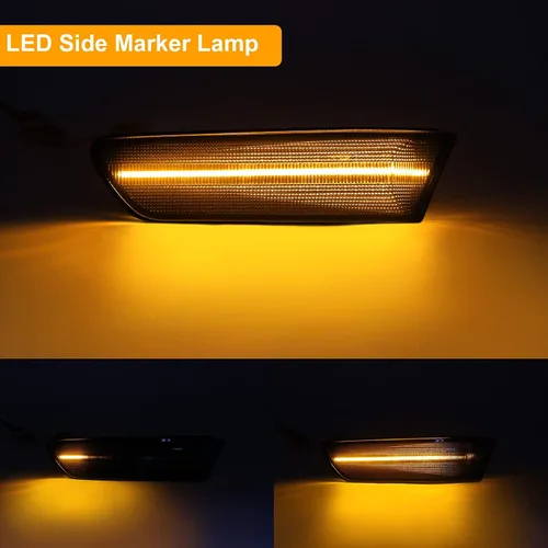 Miniatura 2 de Luces LED de señalización de giro laterales compatibles con G35 2D Coupé 2003-2007 / para Skyline V35 Coupe 2002-2007, lámparas de marcadores