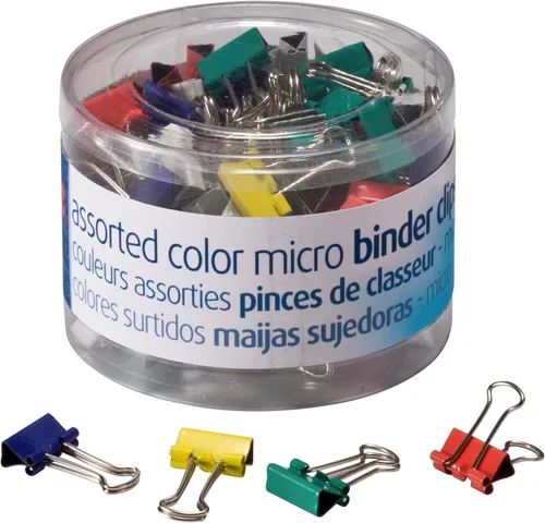 Miniatura 15 de Clips de metal tamaño micro Officemate, negro, 100 por envase (31030)., Negro