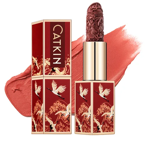 Miniatura 30 de Catkin Lápiz labial semimate hidratante de color de alto impacto infundido con vitamina E y aceite de aguacate, textura suave y sedosa, acabado mate