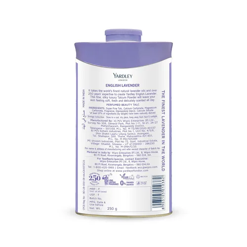 Miniatura 4 de Talco perfumado Yardley Lavanda inglesa 250 g (8.81 onzas) Paquete de 1