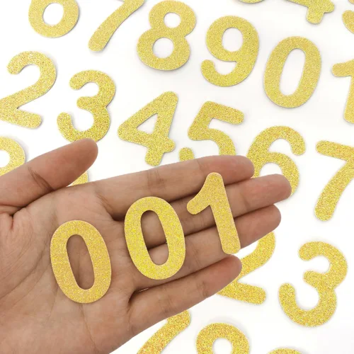 Miniatura 20 de 72 piezas de parches de letras y números para planchar con purpurina, parche bordado del alfabeto A-Z, números del 0 al 9 para chaquetas, mochilas