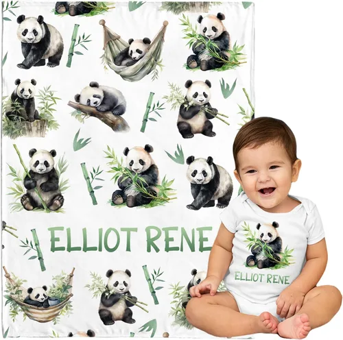 Miniatura 14 de Manta de bebé personalizada con nombre personalizado de astronauta para niños y niñas, manta de bebé personalizada con nombre para bebés, recién