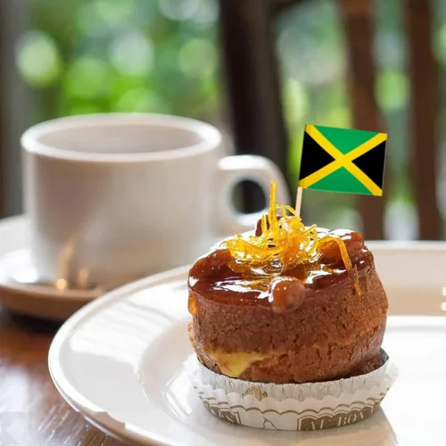 Miniatura 3 de 100 paquetes de bandera de Jamaica, palillos de dientes jamaicanos, palillos mini para cupcakes, decoración de fiesta temática de país, decoración