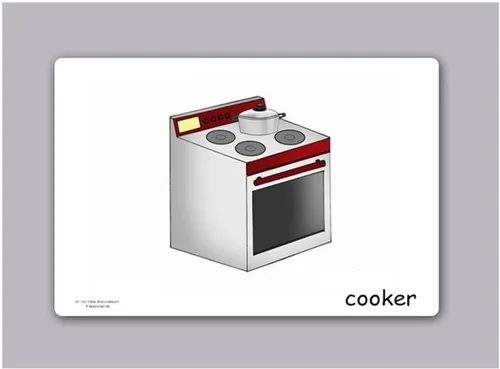 Miniatura 2 de Utensilios de cocina Tarjetas Flash en inglés – Tarjetas de vocabulario Picture para el aprendizaje de idiomas – perfecto para niños, niños, niños