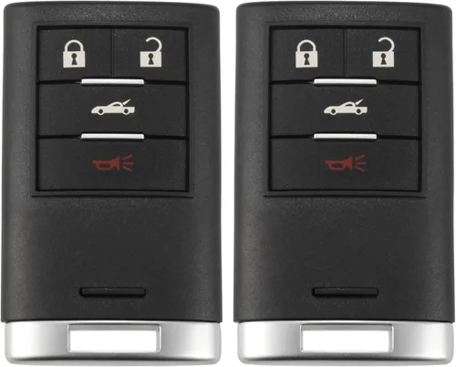 X AUTOHAUX 2 unids 315MHz M3N5WY7777A reemplazo de entrada sin llave remoto llavero coche para Chevrolet Corvette 2008-2013 4 botones