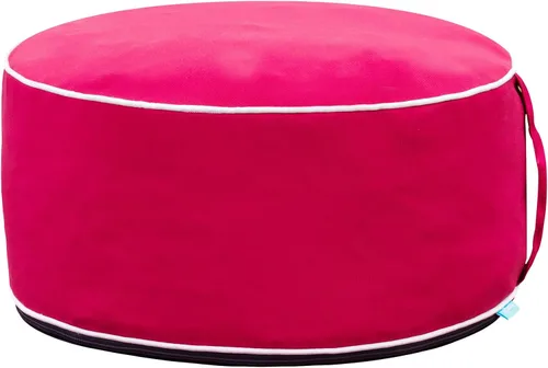 Miniatura 17 de QILLOWAY Otomana inflable para exteriores para patio, puf redondo impermeable, reposapiés inflable, reposapiés al aire libre para piscina, jardín