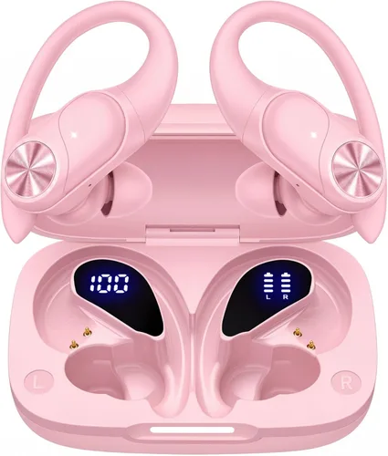 Miniatura 7 de PocBuds Auriculares Bluetooth Inalámbricos 80hrs Tiempo de Reproducción Estuche de Carga Inalámbrica Pantalla Digital Auriculares Deportivos