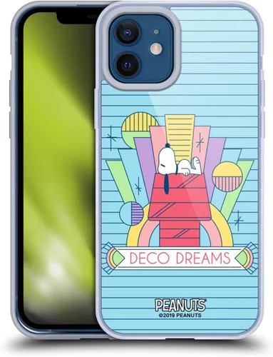 Miniatura 138 de Head Case Designs Snoopy Deco Dreams - Funda de gel suave con licencia oficial de Peanuts Blue Pattern compatible con Apple iPhone 7 Plus/iPhone 8