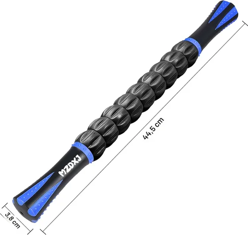 Miniatura 2 de Barra de rodillo muscular para atletas - Destructor de fascia de tejido profundo y masajeador de rodillo para alivio del dolor miofascial - Azul