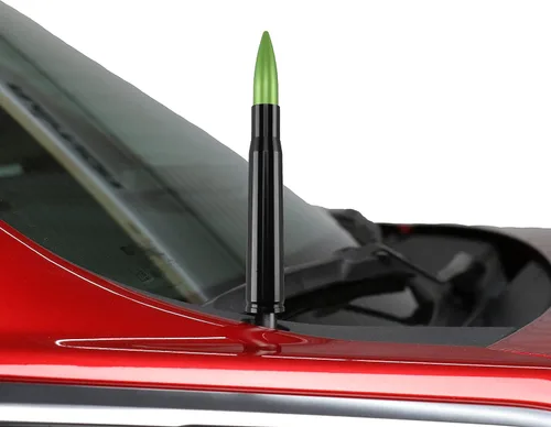 Miniatura 11 de Votex - Fabricado en Estados Unidos - Antena de aluminio bala negra calibre 50 - Compatible con Ford F150 - F250 - F350 Jeep Wrangler - Gladiator