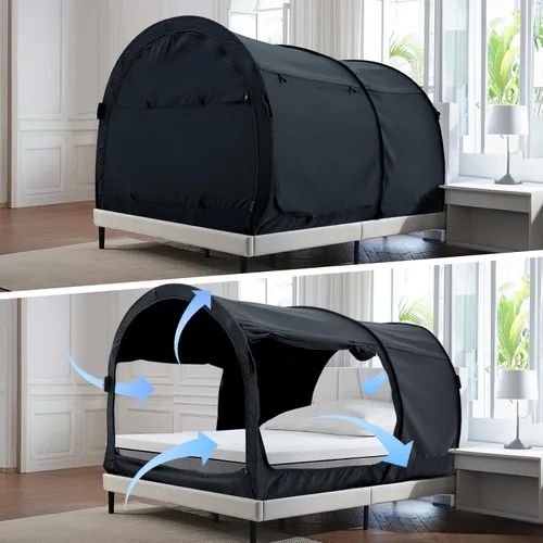 Alvantor Tienda de campaña con dosel para cama, tiendas de campaña de ensueño, espacio de privacidad, tamaño individual, tiendas de campaña para