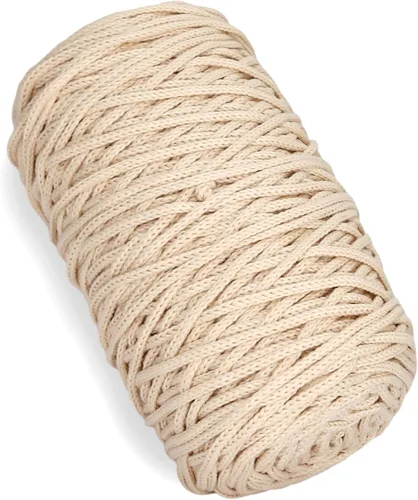 Miniatura 28 de 200g de hilo de algodón hueco tejido a crochet, hilo redondo de tela para bolso de mano de bricolaje, canasta, cojín, bolsa de crochet (Azul Aqua)