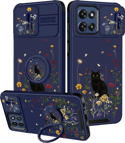 Miniatura 59 de para Moto G 5G 2023 funda - Cubierta de teléfono linda con corazón para mujeres y niñas, diseño único negro con cubierta deslizante para la cámara