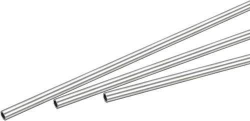 uxcell Tubo de acero inoxidable 316, tubo de 0.079 in de diámetro exterior de 0.012 in de grosor de pared de 9.843 in de longitud de 3 piezas