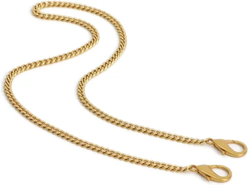 Miniatura 27 de Yichain Mini Nice - Correa de cadena de repuesto para bolso cruzado, correa de hombro, accesorios (oro amarillo, 48 pulgadas)