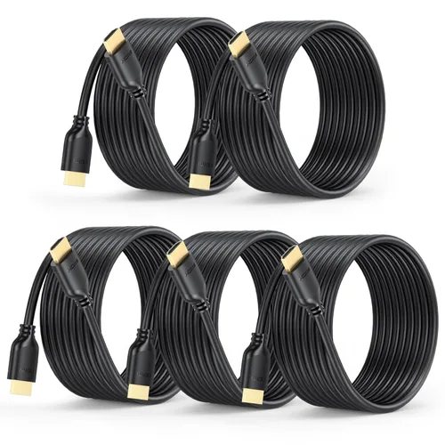 Miniatura 15 de Cable HDMI corto de 1 pie, paquete de 2 unidades, 4K de 1 pie HDMI a HDMI de alta velocidad, cable HDMI 2.0 compatible con 4K @60Hz, 2K, 1080P, HDCP