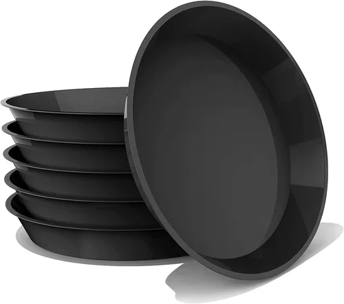 Miniatura 11 de Paquete de 6 platillos para plantas de 4, 6, 8 pulgadas, bandejas de plástico resistentes y duraderos, accesorios para macetas para interiores