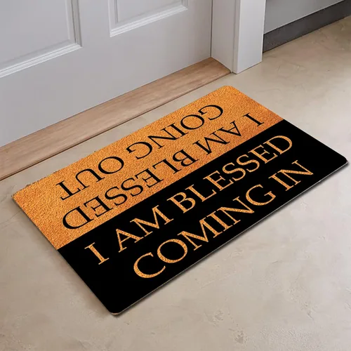 Miniatura 5 de FunXiLin Divertido tapete de bienvenida (23.6 x 15.7 pulgadas) tapete antideslizante para decoración del hogar para puerta, cocina, entrada