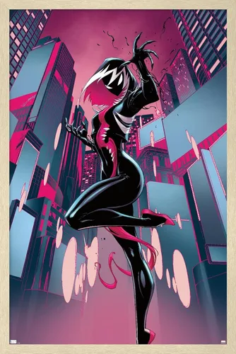 Miniatura 7 de Trends International Marvel Comics Ghost Spider Venom - Póster de pared de Spider-Gwen #24, 22.4 pulgadas de largo x 14.7 W, versión enmarcada