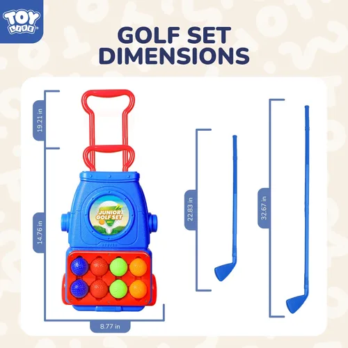Miniatura 3 de TOY Life Clubes de golf para niños de 3 a 5 años, juego de palos de golf de plástico para bebés y niños pequeños, juego de golf de 3 a 5 para niños