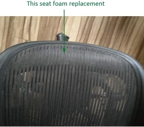 Miniatura 5 de Inserto de repuesto de espuma para cojín de asiento para silla de oficina Herman Miller Classic Aeron A B C (Negro, A/B)