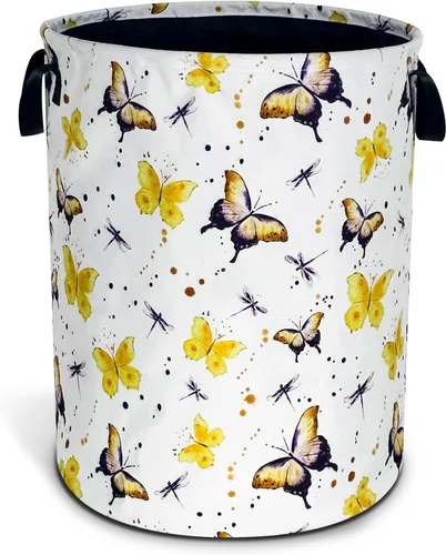 Miniatura 9 de Cesta de lavandería con diseño de corazón azul, divertida bolsa plegable de tela Oxford, cesta de almacenamiento de ropa, organizador para baño