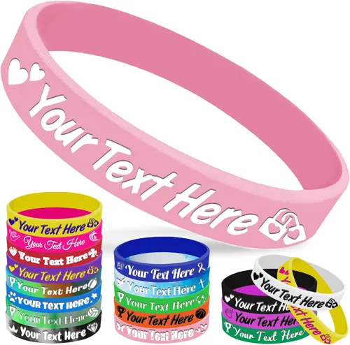 Miniatura 14 de Pulseras de silicona personalizadas, pulseras de goma personalizadas a granel para eventos, regalos de motivación deportiva, apoyos para hombres