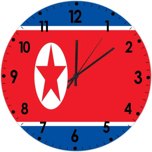 Miniatura 334 de Cheyan Reloj de pared con bandera de Canadá de 12 pulgadas, silencioso, sin tictac, de PVC, funciona con pilas, reloj redondo decorativo, regalo