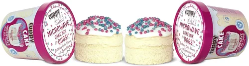 Miniatura 10 de Cuppy Cake - Pastel de cumpleaños para perro en microondas en una taza, listo en 2 minutos, solo tienes que añadir agua y microondas, todo natural