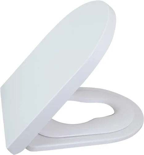 Miniatura 8 de SouNor Asiento de inodoro UF duradero alargado en forma de U/D cierre suave de liberación rápida fácil de instalar, blanco (TU908)