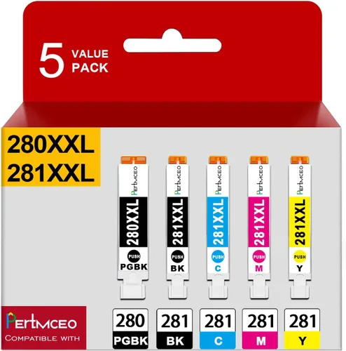 Cartuchos de tinta TR8622a PGI-280XXL CLI-281XXL 280 281 Cartuchos de tinta compatibles para Canon 280 281 para usar con impresora PIXMA TR8622a